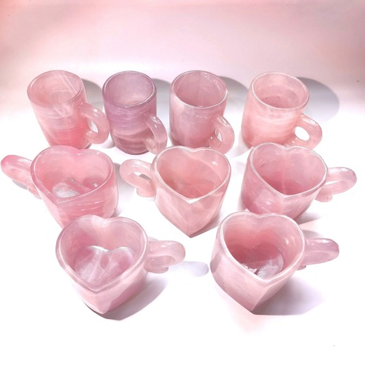 Heart-Shaped Crystal Cups